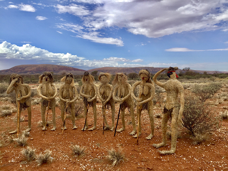 Kungkarangkalpa - Seven Sisters for the NGA. 2020. Image by Thisbe Purich.©Tjanpi Desert Weavers, NPY Women’s Council