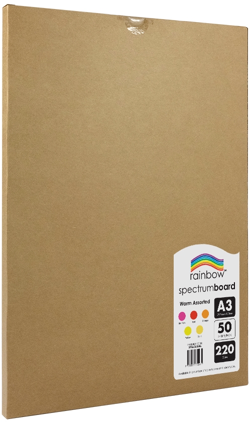 Spectrum Board 220gsm A3 50 Sheets